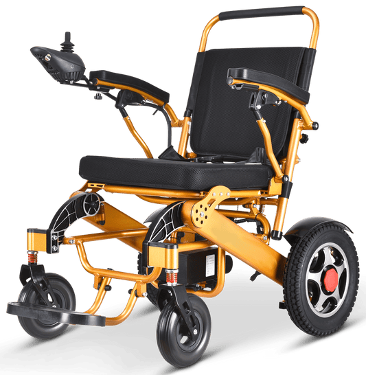 Fauteuil roulant électrique avec télécommande pour transport et voyage aérien, siège large de 19 pouces 