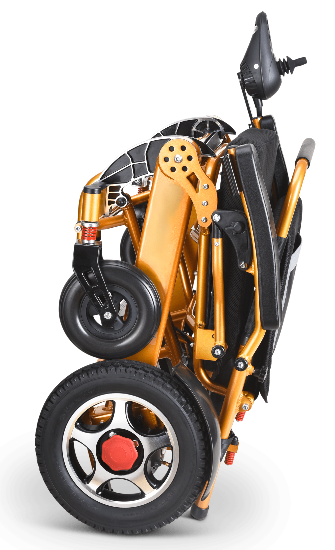 Fold and Travel Electric Wheelchair Electric Wheelchair with Remote Control Transport Folding Air Travel Power Wheelchair 19" Wide Seat