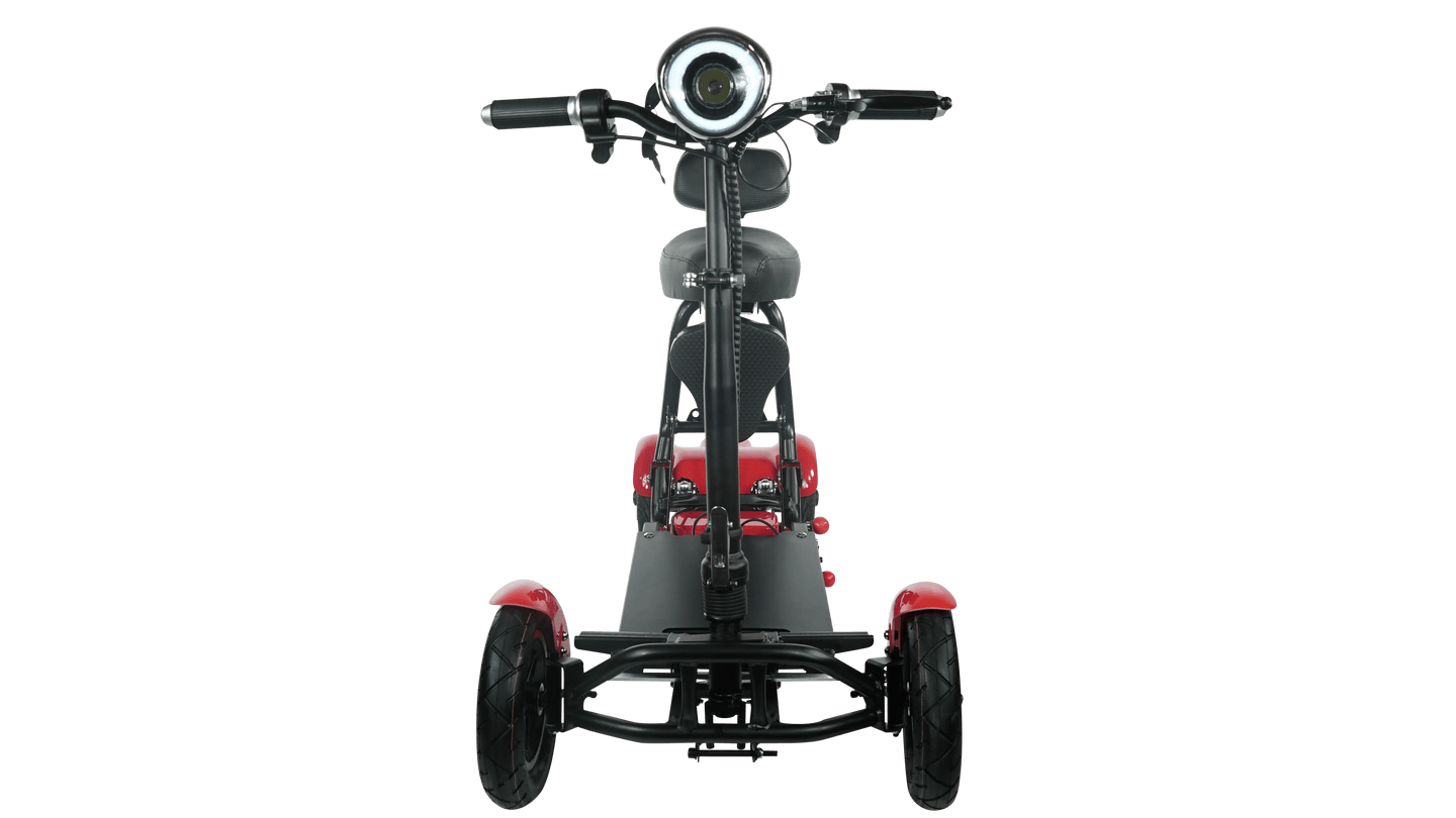 Fold & Travel Mobility Mobility Scooter Electric Mobility Scooter Cruiser City Hopper 3 Wheel 4 Wheel Scooter Medical ( RED )