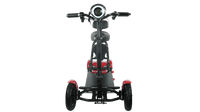Fold & Travel Mobility Mobility Scooter Electric Mobility Scooter Cruiser City Hopper 3 Wheel 4 Wheel Scooter Medical ( RED )