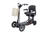 Foldable Mobility Scooter Cruiser City Hopper 4 Wheel Scooter Medical Mobility Big Seat ( BLACK )