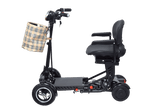 Foldable Mobility Scooter Cruiser City Hopper 4 Wheel Scooter Medical Mobility Big Seat ( BLACK )