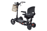 Foldable Mobility Scooter Cruiser City Hopper 4 Wheel Scooter Medical Mobility Big Seat ( BLACK )