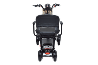 Fold & Travel Mobility Mobility Scooter Foldable Mobility Scooter Cruiser City Hopper 4 Wheel Scooter Medical Mobility Big Seat ( BLACK )