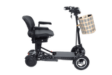 Foldable Mobility Scooter Cruiser City Hopper 4 Wheel Scooter Medical Mobility Big Seat ( BLACK )