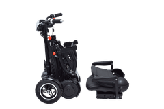 Foldable Mobility Scooter Cruiser City Hopper 4 Wheel Scooter Medical Mobility Big Seat ( BLACK )