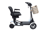 Foldable Mobility Scooter Cruiser City Hopper 4 Wheel Scooter Medical Mobility Big Seat ( WHITE )