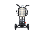 Fold & Travel Mobility Mobility Scooter Foldable Mobility Scooter Cruiser City Hopper 4 Wheel Scooter Medical Mobility Big Seat ( WHITE )