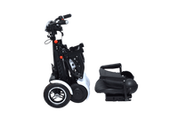 Fold & Travel Mobility Mobility Scooter Foldable Mobility Scooter Cruiser City Hopper 4 Wheel Scooter Medical Mobility Big Seat ( WHITE )