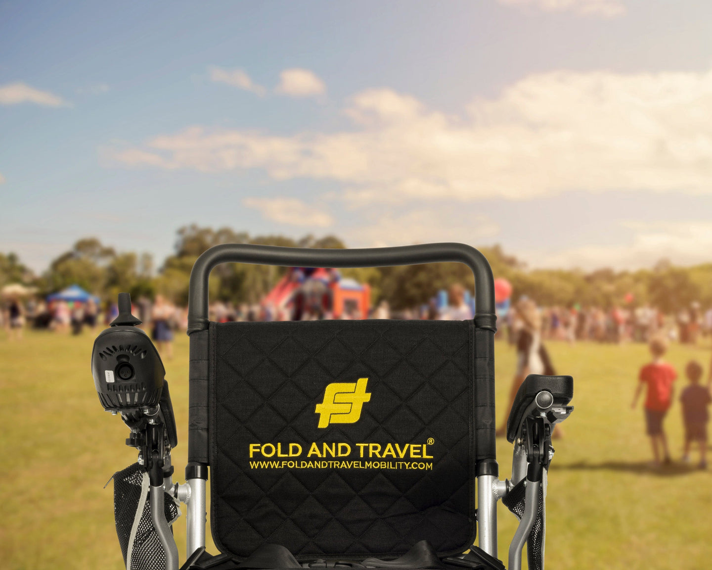 Fold & Travel Mobility Electric Wheelchair Premium Remote Control Electric Wheelchair Power Wheel chair SILVER