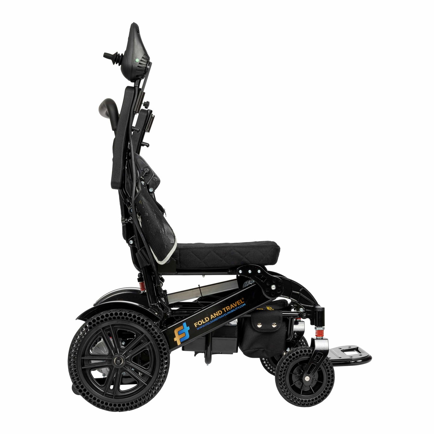 Fold and Travel Electric Wheelchair Fold And Travel Auto Folding Electric Wheelchair Power Wheel Chair BLACK