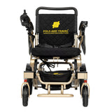 Fold And Travel Auto Folding Electric Wheelchair Power Wheel Chair GOLD