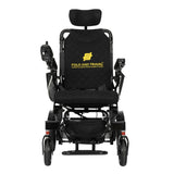 Fold And Travel Auto Recline Electric Wheelchair Lightweight Power Wheel Chair  BLACK