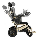 Fold And Travel Auto Recline Electric Wheelchair Lightweight Power Wheel Chair  BLACK