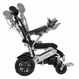 Fold And Travel Auto Recline Electric Wheelchair Lightweight Power Wheel Chair  BLACK