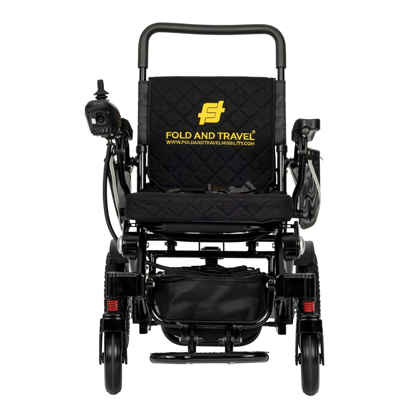 Fold & Travel Mobility Electric Wheelchair Premium Remote Control Electric Wheelchair Power Wheel chair BLACK