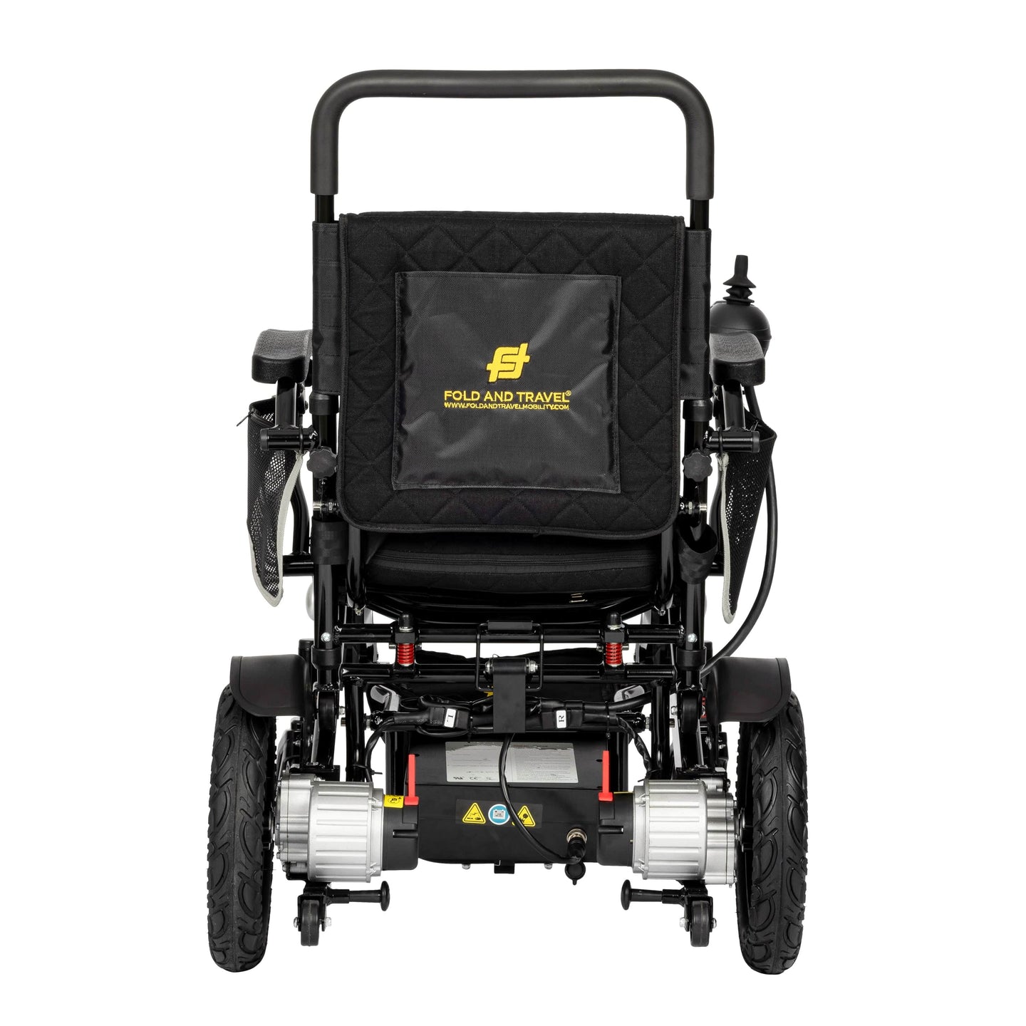 Fold & Travel Mobility Electric Wheelchair Premium Remote Control Electric Wheelchair Power Wheel chair BLACK