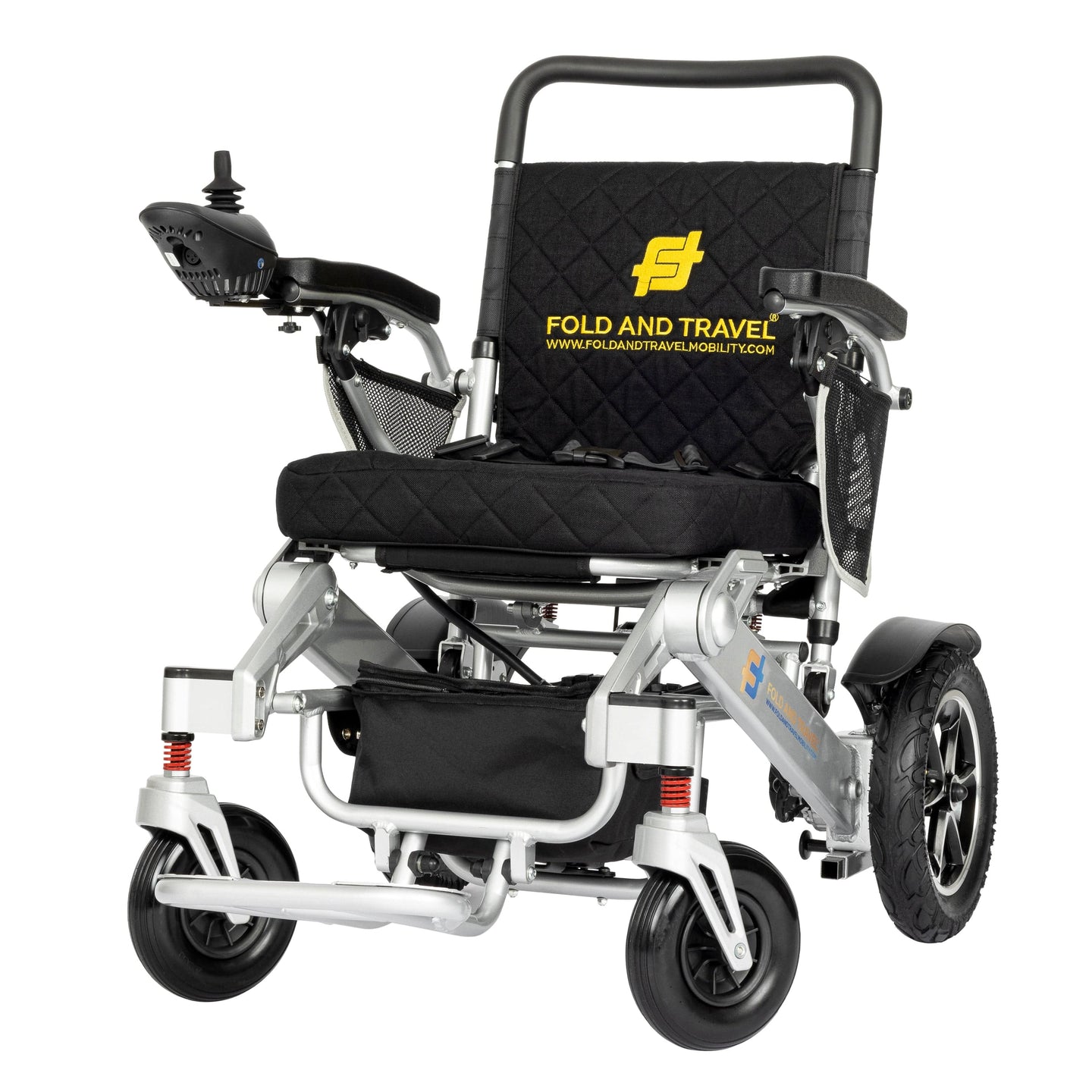 Fold & Travel Mobility Electric Wheelchair Premium Remote Control Electric Wheelchair Power Wheel chair SILVER