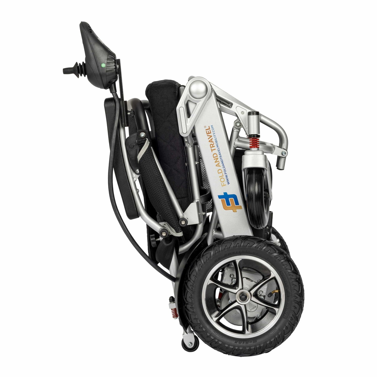 Fold & Travel Mobility Electric Wheelchair Premium Remote Control Electric Wheelchair Power Wheel chair SILVER