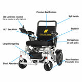 Premium Remote Control Electric Wheelchair Power Wheel chair BLACK