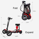 Electric Mobility Scooter Cruiser City Hopper 3 Wheel 4 Wheel Scooter Medical ( BLUE )