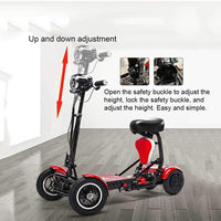 Fold & Travel Mobility Mobility Scooter Electric Mobility Scooter Cruiser City Hopper 3 Wheel 4 Wheel Scooter Medical ( BLUE )