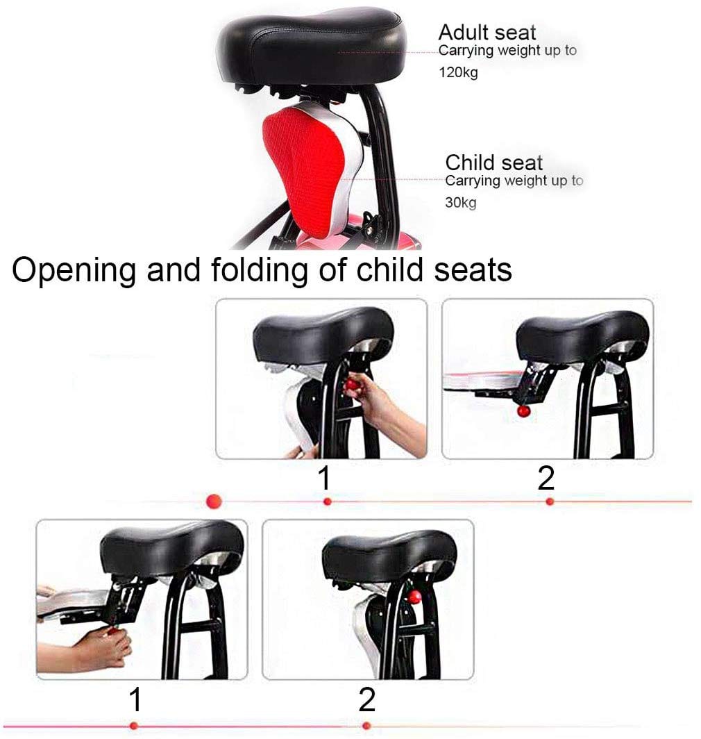Fold & Travel Mobility Mobility Scooter Electric Mobility Scooter Cruiser City Hopper 3 Wheel 4 Wheel Scooter Medical ( RED )