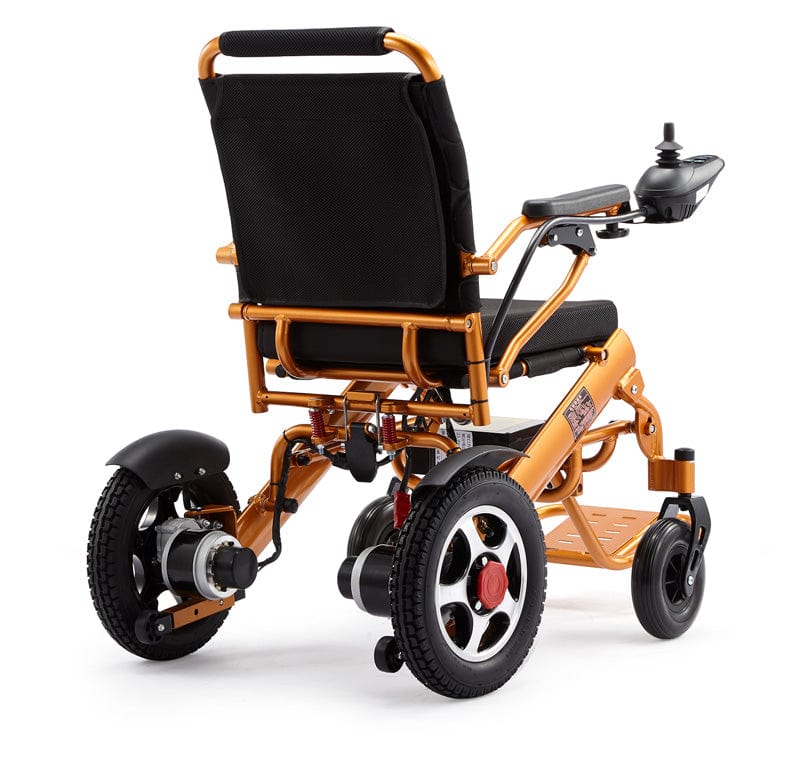 Fold and Travel Electric Wheelchair Electric Wheelchair with Remote Control Transport Folding Air Travel Power Wheelchair 19" Wide Seat