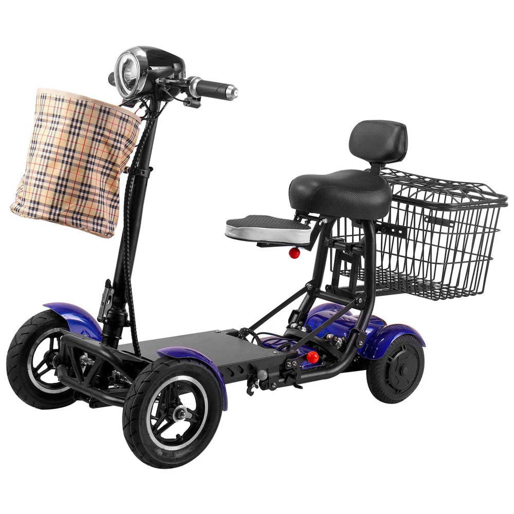 Fold & Travel Mobility Mobility Scooter Electric Mobility Scooter Cruiser City Hopper 3 Wheel 4 Wheel Scooter Medical ( BLUE )
