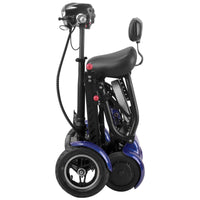 Fold & Travel Mobility Mobility Scooter Electric Mobility Scooter Cruiser City Hopper 3 Wheel 4 Wheel Scooter Medical ( BLUE )