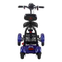 Fold & Travel Mobility Mobility Scooter Electric Mobility Scooter Cruiser City Hopper 3 Wheel 4 Wheel Scooter Medical ( BLUE )
