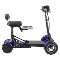 Fold & Travel Mobility Mobility Scooter Electric Mobility Scooter Cruiser City Hopper 3 Wheel 4 Wheel Scooter Medical ( BLUE )