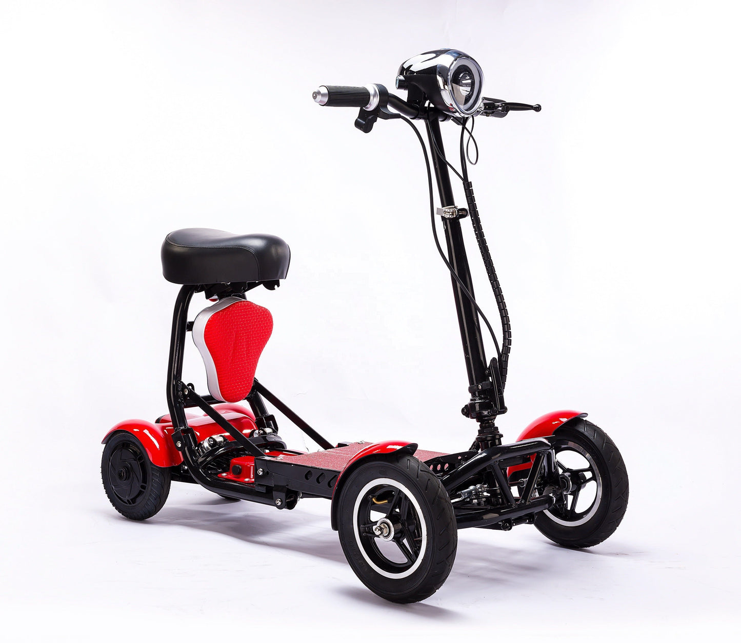Fold & Travel Mobility Mobility Scooter Electric Mobility Scooter Cruiser City Hopper 3 Wheel 4 Wheel Scooter Medical ( RED )