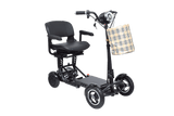 Foldable Mobility Scooter Cruiser City Hopper 4 Wheel Scooter Medical Mobility Big Seat ( BLACK )