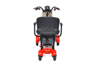 Fold & Travel Mobility Mobility Scooter Foldable Mobility Scooter Cruiser City Hopper 4 Wheel Scooter Medical Mobility Big Seat ( RED )