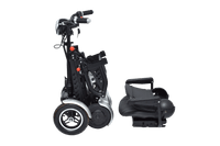 Fold & Travel Mobility Mobility Scooter Foldable Mobility Scooter Cruiser City Hopper 4 Wheel Scooter Medical Mobility Big Seat ( SILVER )