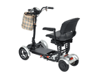 Foldable Mobility Scooter Cruiser City Hopper 4 Wheel Scooter Medical Mobility Big Seat ( SILVER )